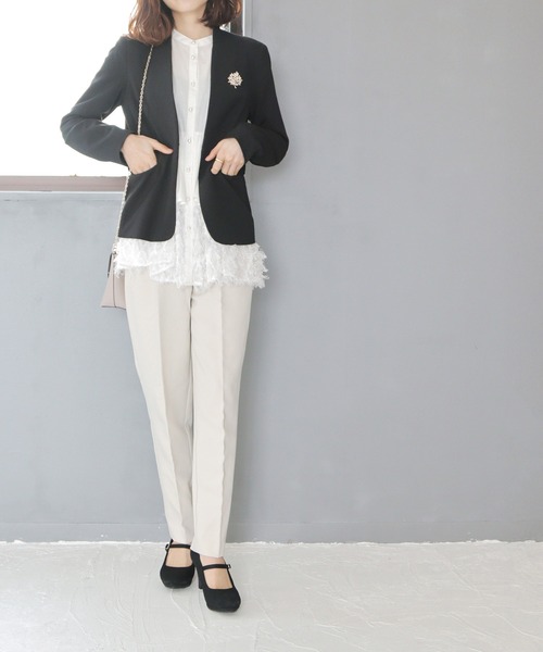 grandfleur（グランドフルール）の「ストーム入りラウンドトゥストラップフォーマルパンプス（パンプス・レディース・ブラック系その他/ブラック・23.0cm/24.5cm/22.5cm/24.0cm/23.5cm）」の22枚目の写真