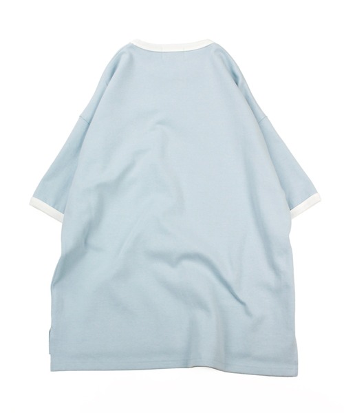 Universal Style Wear（ユニバーサルスタイルウェア）の「Universal Style Wear リンガー ルーズ Tee（Tシャツ/カットソー・メンズ・サックスブルー/オートミール/ベージュ/ホワイト・LARGE/MEDIUM/X-LARGE）」の14枚目の写真