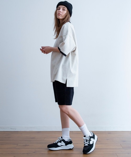 Universal Style Wear（ユニバーサルスタイルウェア）の「Universal Style Wear リンガー ルーズ Tee（Tシャツ/カットソー・メンズ・サックスブルー/オートミール/ベージュ/ホワイト・LARGE/MEDIUM/X-LARGE）」の11枚目の写真