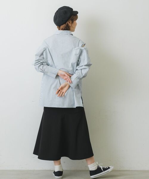 RETRO GIRL(レトロガール)の「肩開き2wayシャツ(シャツ/ブラウス・レディース・グリーン系その他/オフホワイト/ブルー・FREE)」の19枚目の写真