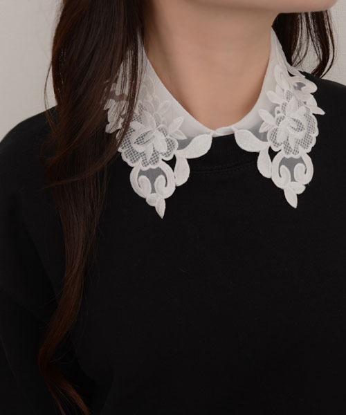 セール】【resonance】レース フラワーデザイン エレガント つけ襟