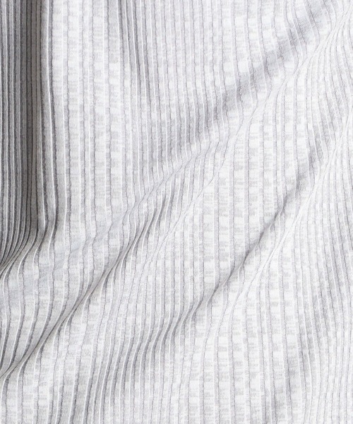 HIDEAWAYS NICOLE（ハイダウェイニコル）の「ランダムストライプ半袖Ｖネックカットソー（Tシャツ/カットソー・メンズ・オフホワイト/サックスブルー/ブラック×ホワイト/ライトグレー/ラベンダー・LARGE/MEDIUM/X-LARGE）」の13枚目の写真