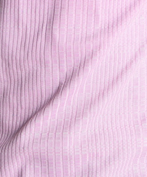 HIDEAWAYS NICOLE（ハイダウェイニコル）の「ランダムストライプ半袖Ｖネックカットソー（Tシャツ/カットソー・メンズ・オフホワイト/サックスブルー/ブラック×ホワイト/ライトグレー/ラベンダー・LARGE/MEDIUM/X-LARGE）」の16枚目の写真