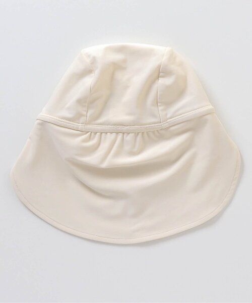 apres les cours(アプレレクール)の「【UVカット】日よけ付きリボンスイムキャップ(スイムグッズ・キッズ・アイボリー/ピンク・50/56)」の7枚目の写真