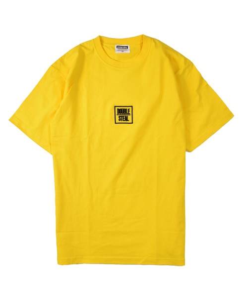 DOUBLE STEAL(ダブルスティール)の「スクエア刺繍 Tシャツ(Tシャツ/カットソー・メンズ・ホワイト/ライトブルー/ブラック/パープル/イエロー・MEDIUM/LARGE/X-LARGE/XX-LARGE)」の5枚目の写真