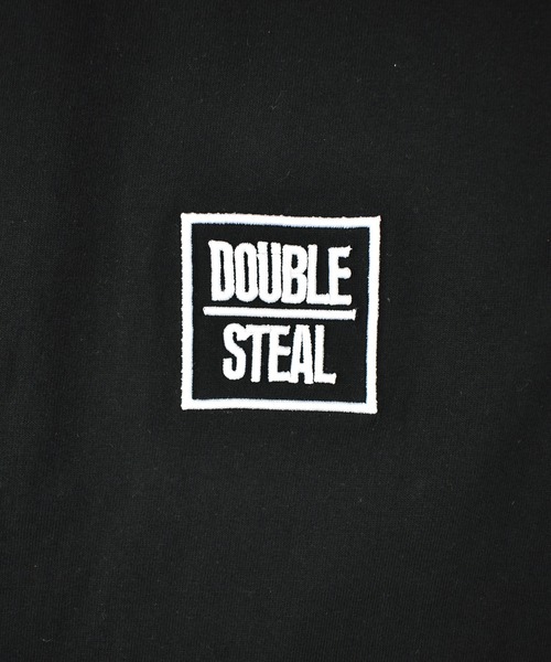 DOUBLE STEAL(ダブルスティール)の「スクエア刺繍 Tシャツ(Tシャツ/カットソー・メンズ・ホワイト/ライトブルー/ブラック/パープル/イエロー・MEDIUM/LARGE/X-LARGE/XX-LARGE)」の7枚目の写真
