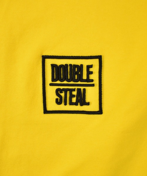 DOUBLE STEAL(ダブルスティール)の「スクエア刺繍 Tシャツ(Tシャツ/カットソー・メンズ・ホワイト/ライトブルー/ブラック/パープル/イエロー・MEDIUM/LARGE/X-LARGE/XX-LARGE)」の9枚目の写真