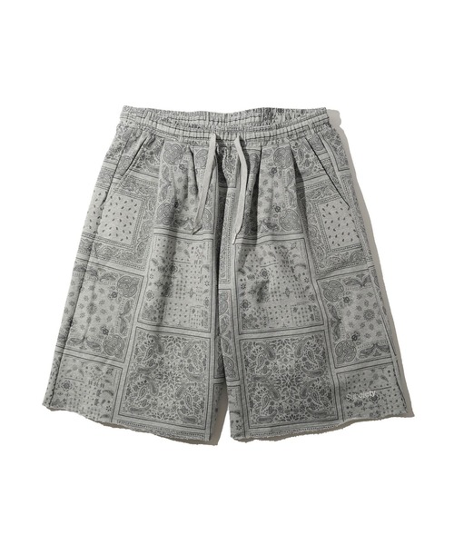 Subciety（サブサエティ）の「PAISLEY SWEAT SHORTS（スウェットパンツ・メンズ・ブラック/オリーブ/グレー・MEDIUM/LARGE/X-LARGE）」の8枚目の写真