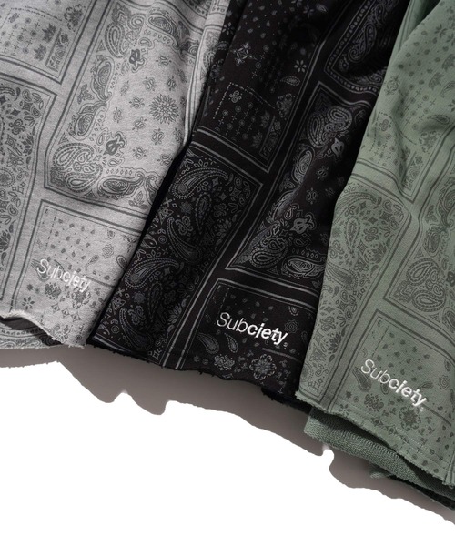 Subciety（サブサエティ）の「PAISLEY SWEAT SHORTS（スウェットパンツ・メンズ・ブラック/オリーブ/グレー・MEDIUM/LARGE/X-LARGE）」の11枚目の写真