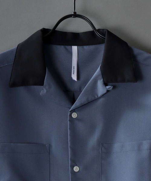 SITRY(シトリー)の「T/R wide silhouette cleric open collar shirt/ワイドシルエット クレリック オープンカラーシャツ(シャツ/ブラウス・メンズ・ベージュ/カーキ/サックスブルー/グリーン/ブラック/オフホワイト/モカ・L/XL/M)」の8枚目の写真