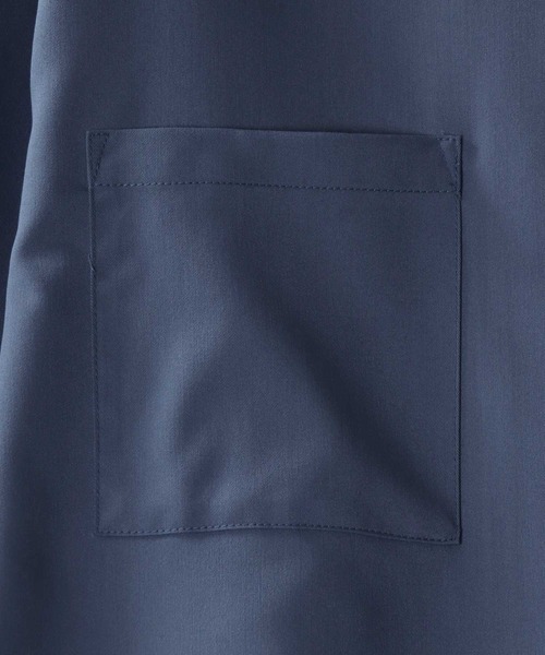 SITRY(シトリー)の「T/R wide silhouette cleric open collar shirt/ワイドシルエット クレリック オープンカラーシャツ(シャツ/ブラウス・メンズ・ベージュ/カーキ/サックスブルー/グリーン/ブラック/オフホワイト/モカ・L/XL/M)」の9枚目の写真