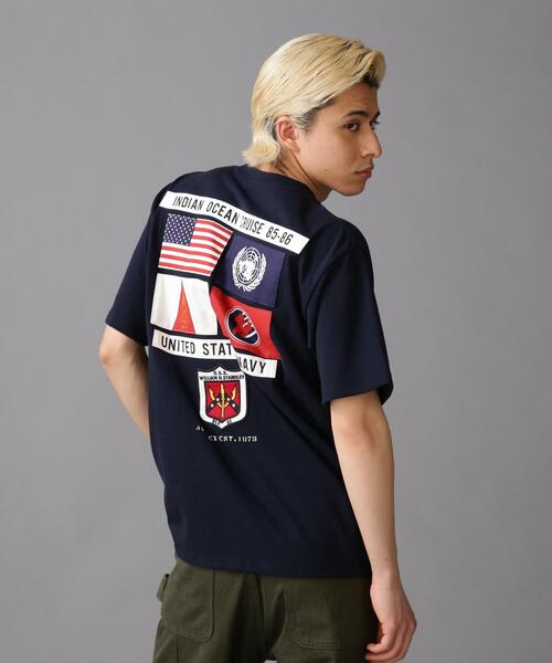 AVIREX（アヴィレックス）の「TOP GUN SHEETING PATCH T-SHIT / トップガン シーチング パッチ Tシャツ / AVIREX / アヴィレックス（Tシャツ/カットソー・メンズ・ホワイト/ブラック/オレンジ/ネイビー・M/L/2XL/XL）」の3枚目の写真