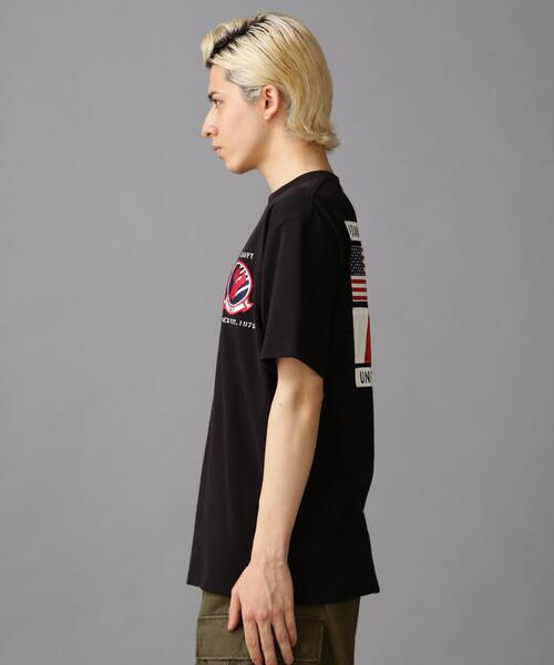 AVIREX（アヴィレックス）の「TOP GUN SHEETING PATCH T-SHIT / トップガン シーチング パッチ Tシャツ / AVIREX / アヴィレックス（Tシャツ/カットソー・メンズ・ホワイト/ブラック/オレンジ/ネイビー・M/L/2XL/XL）」の8枚目の写真