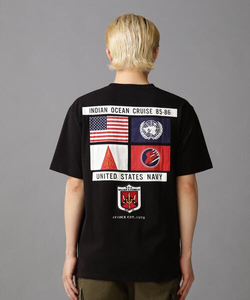 AVIREX（アヴィレックス）の「TOP GUN SHEETING PATCH T-SHIT / トップガン シーチング パッチ Tシャツ / AVIREX / アヴィレックス（Tシャツ/カットソー・メンズ・ホワイト/ブラック/オレンジ/ネイビー・M/L/2XL/XL）」の9枚目の写真