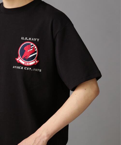 AVIREX（アヴィレックス）の「TOP GUN SHEETING PATCH T-SHIT / トップガン シーチング パッチ Tシャツ / AVIREX / アヴィレックス（Tシャツ/カットソー・メンズ・ホワイト/ブラック/オレンジ/ネイビー・M/L/2XL/XL）」の12枚目の写真