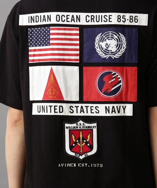 AVIREX（アヴィレックス）の「TOP GUN SHEETING PATCH T-SHIT / トップガン シーチング パッチ Tシャツ / AVIREX / アヴィレックス（Tシャツ/カットソー・メンズ・ホワイト/ブラック/オレンジ/ネイビー・M/L/2XL/XL）」の13枚目の写真
