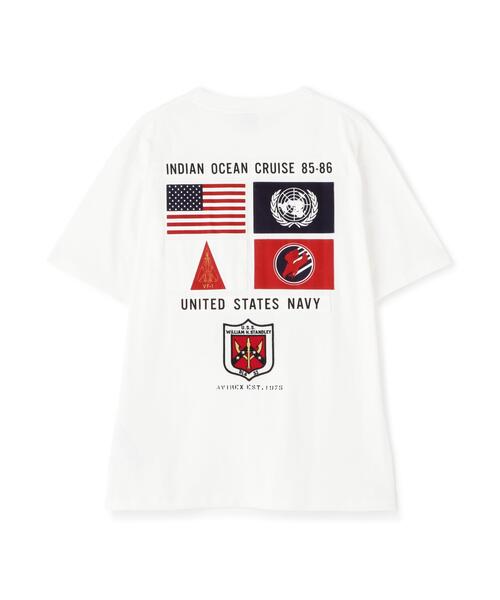 AVIREX（アヴィレックス）の「TOP GUN SHEETING PATCH T-SHIT / トップガン シーチング パッチ Tシャツ / AVIREX / アヴィレックス（Tシャツ/カットソー・メンズ・ホワイト/ブラック/オレンジ/ネイビー・M/L/2XL/XL）」の22枚目の写真