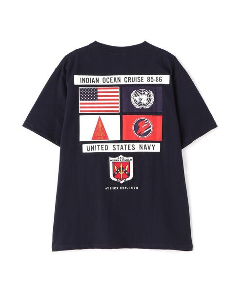 AVIREX（アヴィレックス）の「TOP GUN SHEETING PATCH T-SHIT / トップガン シーチング パッチ Tシャツ / AVIREX / アヴィレックス（Tシャツ/カットソー・メンズ・ホワイト/ブラック/オレンジ/ネイビー・M/L/2XL/XL）」の16枚目の写真