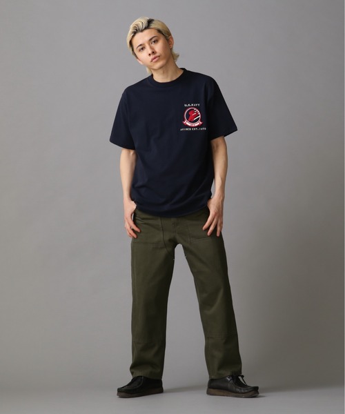 AVIREX(アヴィレックス)の「TOP GUN SHEETING PATCH T-SHIT / トップガン シーチング パッチ Tシャツ / AVIREX / アヴィレックス(Tシャツ/カットソー・メンズ・ホワイト/ブラック/オレンジ/ネイビー・M/L/2XL/XL)」の21枚目の写真