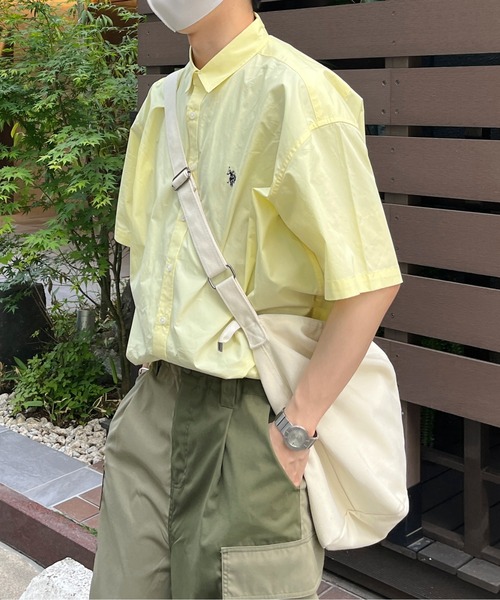 U.S. POLO ASSN.(ユーエスポロアッスン)の「半袖ビッグシャツ(シャツ/ブラウス・メンズ・イエロー/インディゴブルー/ブルー/ホワイト/サックスブルー/ネイビー/ホワイト系その他・MEDIUM/LARGE)」の10枚目の写真