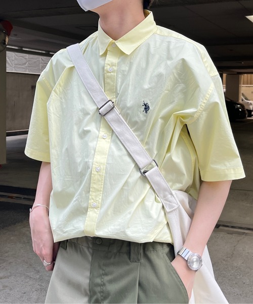 U.S. POLO ASSN.(ユーエスポロアッスン)の「半袖ビッグシャツ(シャツ/ブラウス・メンズ・イエロー/インディゴブルー/ブルー/ホワイト/サックスブルー/ネイビー/ホワイト系その他・MEDIUM/LARGE)」の22枚目の写真