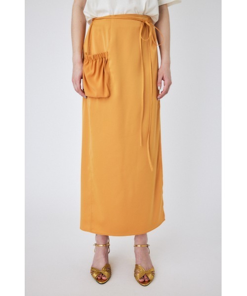 MOUSSY（マウジー）の「WAIST TIE SATIN スカート（スカート・レディース・ライトブルー/ブラウン/オレンジ・1/2）」の20枚目の写真
