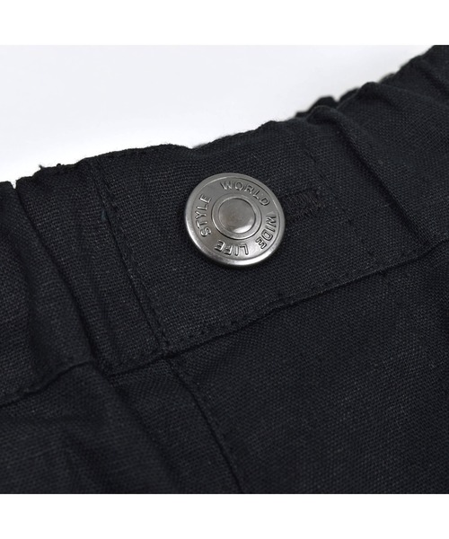 WASK（ワスク）の「WASK/5.5分丈リネンストレッチカーゴパンツ（カーゴパンツ・キッズ・ベージュ/ブラック・120/130/140/150/160/110/100）」の7枚目の写真