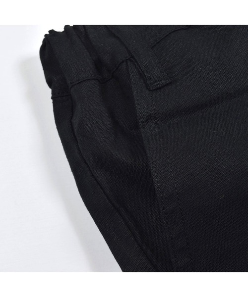 WASK（ワスク）の「WASK/5.5分丈リネンストレッチカーゴパンツ（カーゴパンツ・キッズ・ベージュ/ブラック・120/130/140/150/160/110/100）」の8枚目の写真