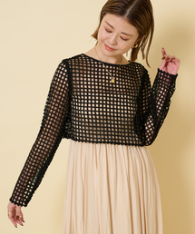 フラワーレースプルオーバー