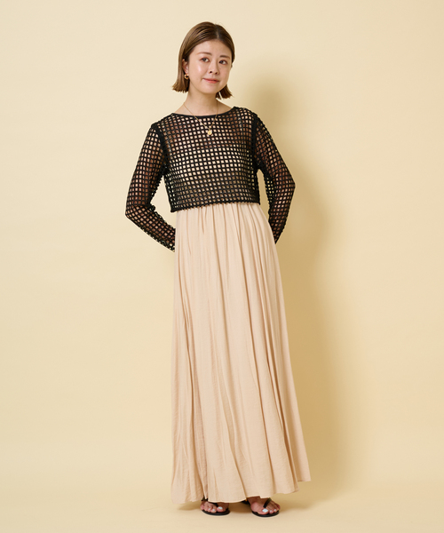 U by SPICK&SPAN（ユーバイスピックアンドスパン）の「フラワーレースプルオーバー（シャツ/ブラウス・レディース・ブラック/アイボリー・FREE）」の8枚目の写真