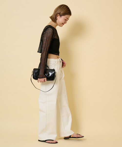 U by SPICK&SPAN（ユーバイスピックアンドスパン）の「フラワーレースプルオーバー（シャツ/ブラウス・レディース・ブラック/アイボリー・FREE）」の15枚目の写真