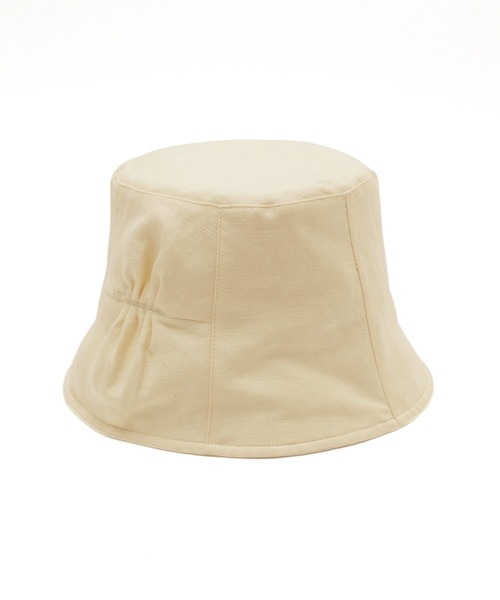 Champion（チャンピオン）の「【Champion/チャンピオン別注】麻混ギャザーデザインハット（ハット・レディース・ブラック/キナリ・FREE）」の3枚目の写真