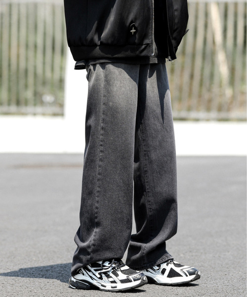 neos(ネオス)の「【neos -addictive design-】ルーズシルエット グラデーション ワイド デニム パンツ(デニムパンツ・メンズ・ブラック/ブルー・MEDIUM/LARGE/X-LARGE)」の3枚目の写真