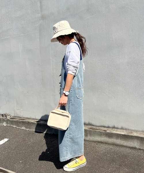 ISOOK（アイスー）の「Design denim overall / デザインデニム