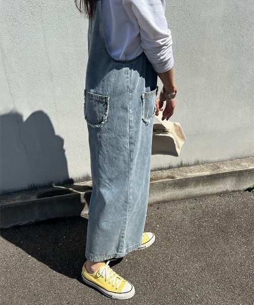 ISOOK（アイスー）の「Design denim overall / デザインデニム