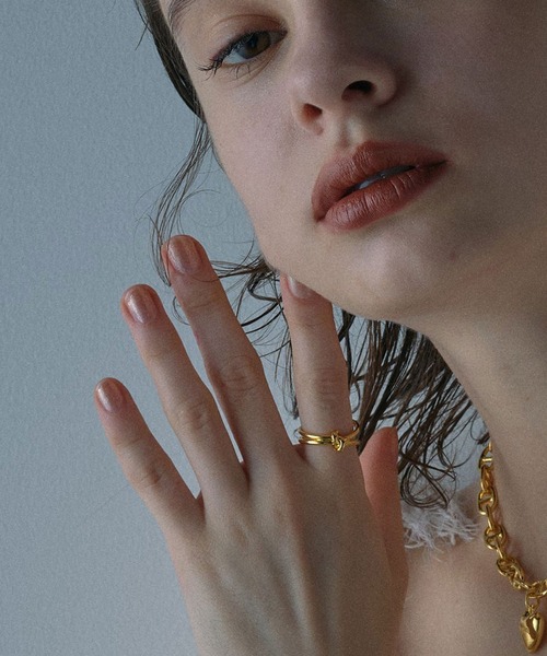 SASAI Inversion Cuff Rings ゴールド