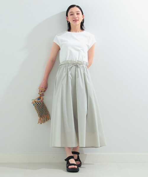 RayBEAMS/イソザイキリカエフレンチスリーブワンピース