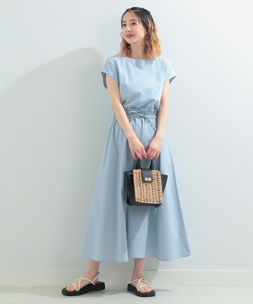 RayBEAMS/イソザイキリカエフレンチスリーブワンピース