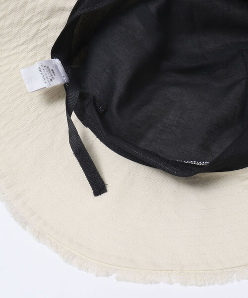 NOLLEY’S Sophi(ノーリーズソフィ)の「フリンジハット(ハット・レディース・ブラック/アイボリー・FREE)」の6枚目の写真