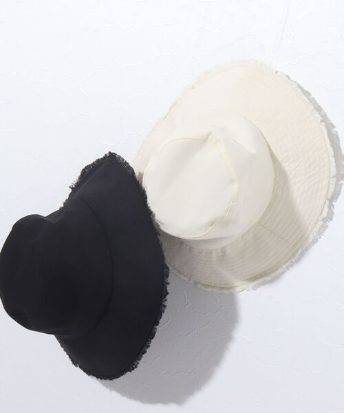 NOLLEY’S Sophi(ノーリーズソフィ)の「フリンジハット(ハット・レディース・ブラック/アイボリー・FREE)」の8枚目の写真