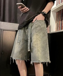 カットオフワイドハーフパンツ