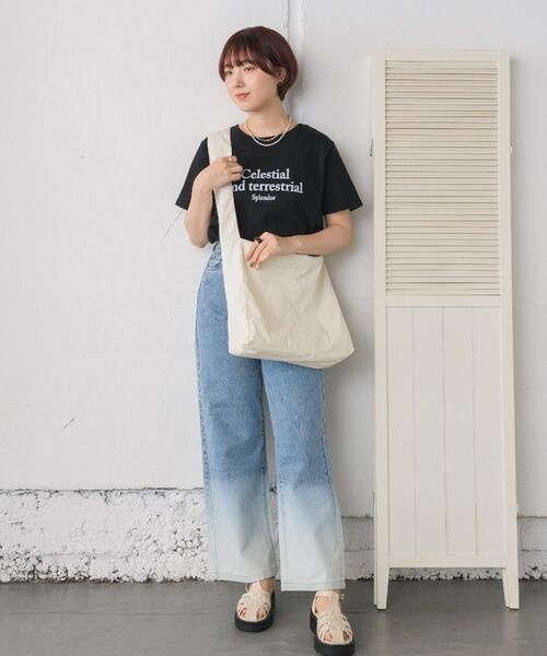 RETRO GIRL(レトロガール)の「BIGショルダーバッグ(ショルダーバッグ・レディース・ナチュラル/ブルー/ブラック・ONE SIZE)」の10枚目の写真