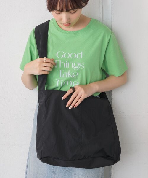 RETRO GIRL(レトロガール)の「BIGショルダーバッグ(ショルダーバッグ・レディース・ナチュラル/ブルー/ブラック・ONE SIZE)」の15枚目の写真