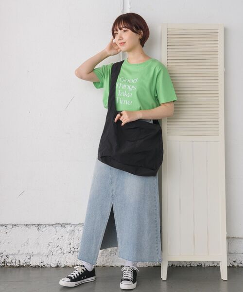 RETRO GIRL(レトロガール)の「BIGショルダーバッグ(ショルダーバッグ・レディース・ナチュラル/ブルー/ブラック・ONE SIZE)」の9枚目の写真