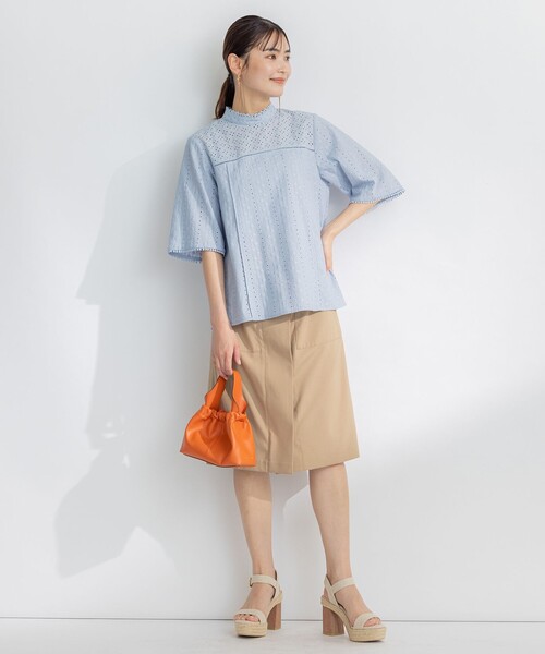 組曲(クミキョク)の「【ベルト付】リネン混オックスストレッチ キュロットパンツ(その他パンツ・レディース・ベージュ系/ブラック系・2/1/3)」の22枚目の写真