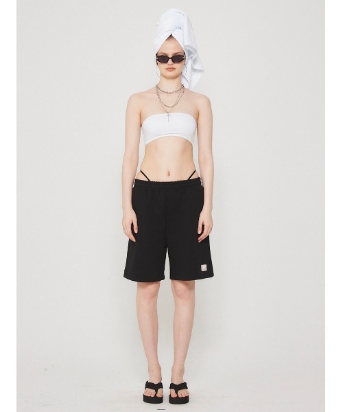CRANK(クランク)の「韓国ブランド CRANK クランク METAL LOGO BRA TOP ブラトップ(チューブトップ・レディース・ホワイト/ブラック/杢グレー・ONE SIZE)」の7枚目の写真