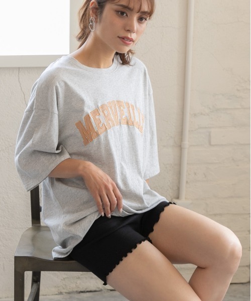 ad thie（アドティエ）の「リブインナーペチパンツ 裾メロー ショートパンツゴム（その他ルームウェア・レディース・ピンクベージュ/ブラック/オフホワイト・FREE）」の17枚目の写真