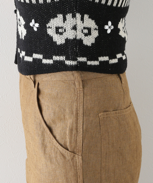 SLOBE citron.（スローブシトロン）の「SLOBE citron. Flowerニットベスト（ベスト・レディース・ブラック・FREE）」の4枚目の写真