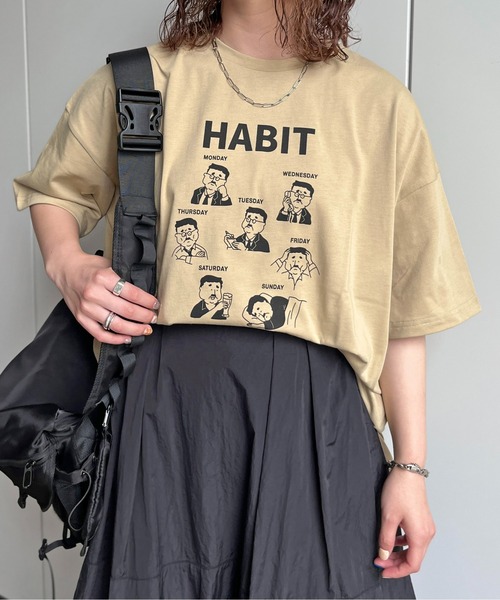 CPCM(シーピーシーエム)の「7daysおじさんビッグTシャツ(Tシャツ/カットソー・レディース・イエロー/カーキ/オフホワイト/ホワイト系その他・FREE)」の12枚目の写真