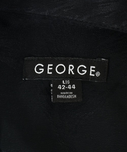VINTAGE(ヴィンテージ)の「【ヴィンテージ古着】00's GEORGE/ジョージ ブラック ボタニカル柄 半袖シャツ(シャツ/ブラウス・メンズ・ブラック・LARGE)」の2枚目の写真